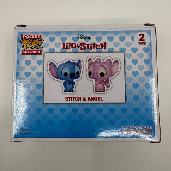 FUNKO POP! KEYCHAIN: Lilo & Stitch - Stitch & Angel 2PK - Picture 3 of 4